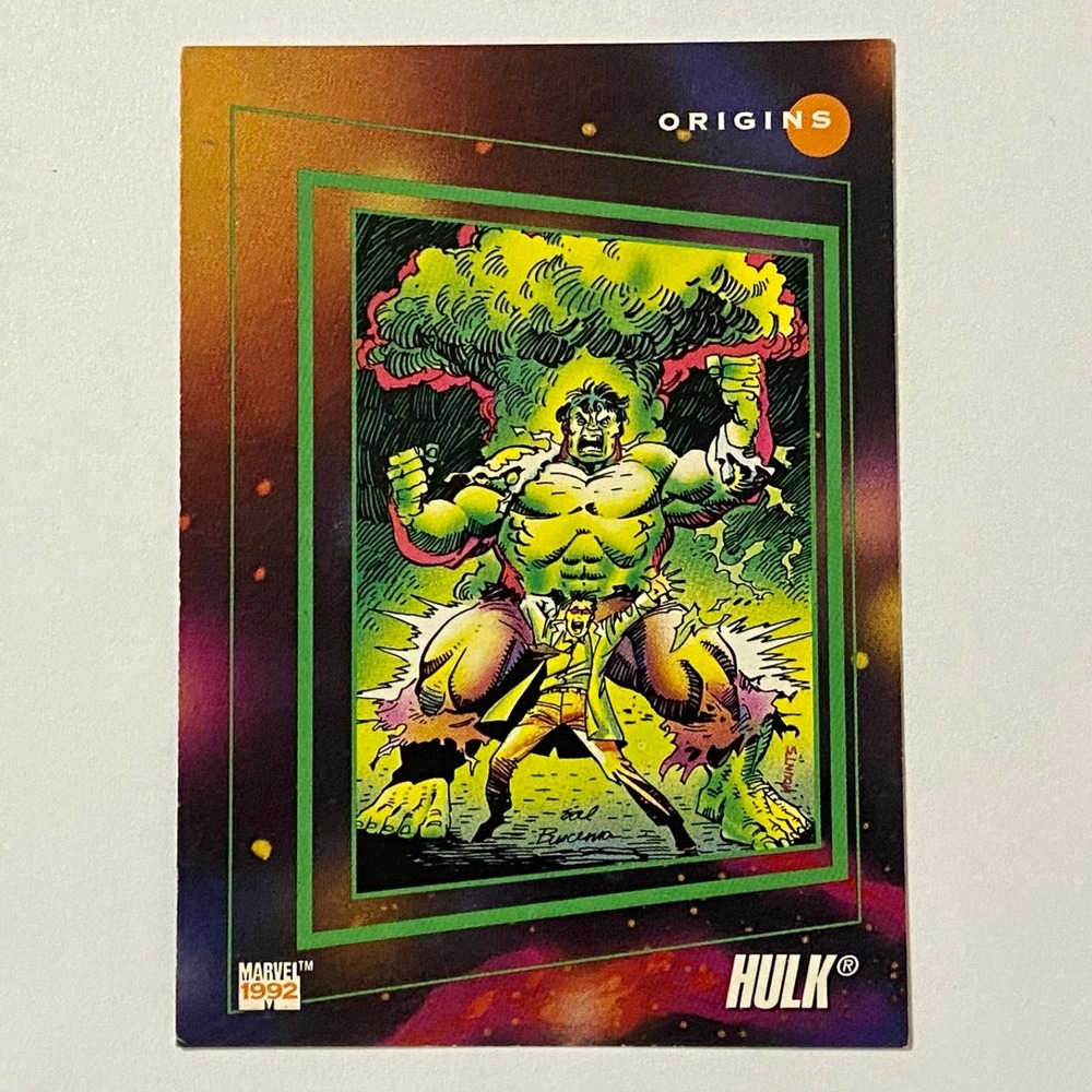 Vintage Marvel 1992 Hulk Series 3 Origins of HULK Impel Card 161 MARVEL Universe